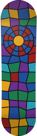 Diseño de skate «Vitral»: Abstracto