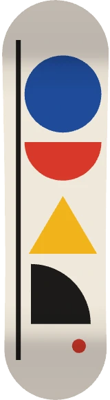 Diseño de skate «Bauhaus»: Minimal, Abstracto