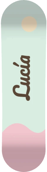 Diseño de skate «Nombre · Pastel»: Texto
