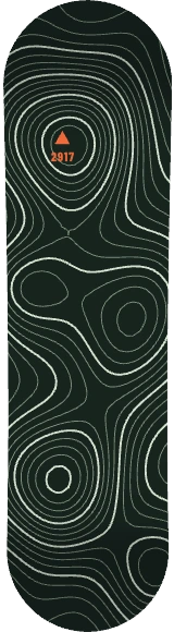 Diseño de skate «Topografía»: Naturaleza, Abstracto