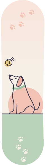 Diseño de skate «Amantes de los perros · Retrato de una sola línea»: Mascotas, Perro, Regalo, Animales, Balón, Líneas