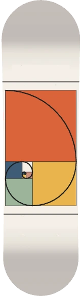 Diseño de skate «Proporción áurea»: Abstracto, Minimal