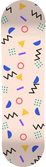 Diseño de skate «Memphis»: Abstracto