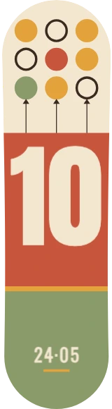 Diseño de skate «Cumpleaños infantil · Cartel suizo del 10»: Cumpleaños, Niños, Regalo, Números, Globos, Círculos