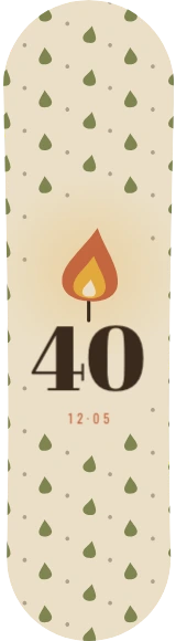 Diseño de skate «Cumpleaños adulto · Papel de velas»: Cumpleaños, Regalo, Velas, Números, Patrón, Elegante