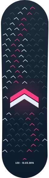 Diseño de skate «Generativa · Corrent de galons»: Arte generativo, Edición única, Geométrico, Abstracto, Patrón, Minimal