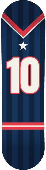 Diseño de skate «Dorsal 10»: Deporte
