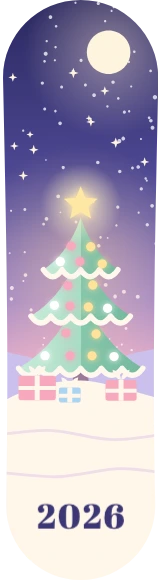Diseño de skate «Navidad · Abeto de luces pastel»: Navidad, Invierno, Regalo, Árbol de Navidad, Luna, Nieve