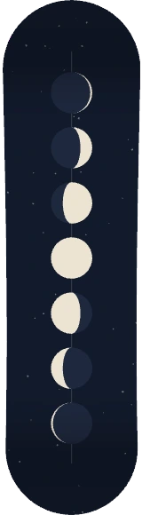 Diseño de skate «Luna»: Minimal, Espacio