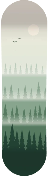 Diseño de skate «Bosque»: Naturaleza