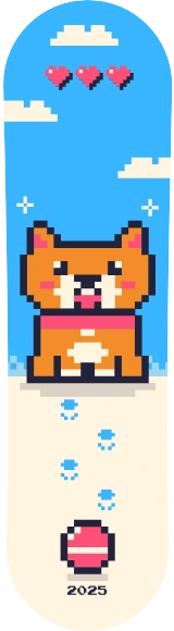 Diseño de skate «Perros · Colega de 8 bits»: Mascotas, Perro, Regalo, Pixel art, Retro, Corazón